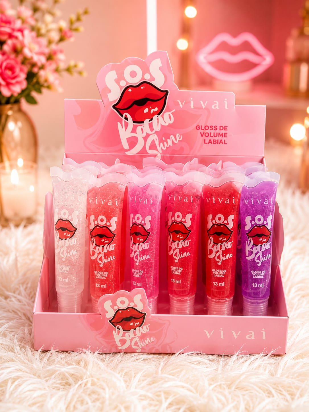 ✨ Gloss Labial SOS Shine Vivai – Efeito Volume