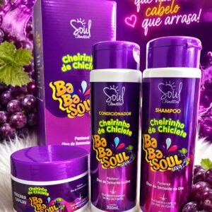 Kit Babasoul Shampoo/Condicionador/ Máscara de hidratação Menta